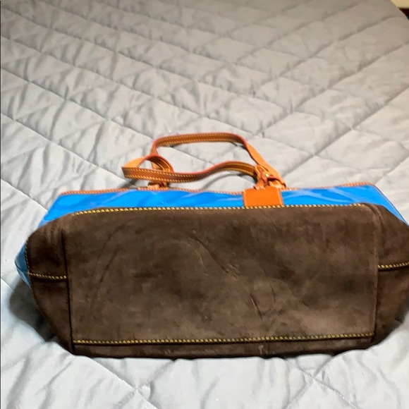 Dooney & Bourke Blue Patent Leather Purse - Picture 6 of 8